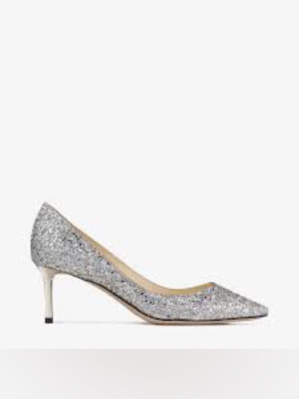 Jimmy Choo Weber Classic Pump Napa With Crystal Silver Size 41